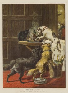 Boże Narodzenie, nieproszeni (chromolitho)